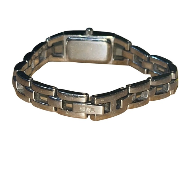 Fossil ES1510 Crystal Bracelet Watch Silver Tone Y2K main image 6
